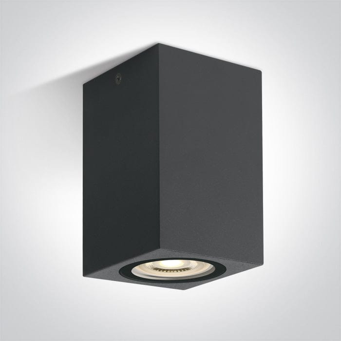 Anthracite GU10 ceiling cube, IP65.

 

 One Light SKU:67142D/AN