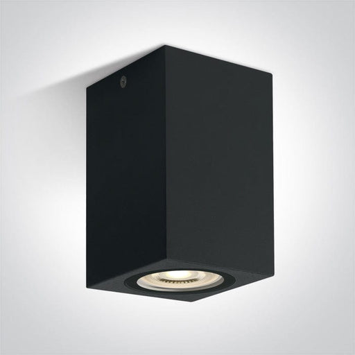Black GU10 ceiling cube, IP65.

 

 One Light SKU:67142D/B