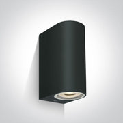 Black 2xGU10 tubular ceiling light, IP65.

 

 One Light SKU:67142G/B