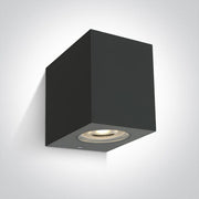 Anthracite GU10 tubular ceiling light, IP65.
 
 One Light SKU:67142H/AN