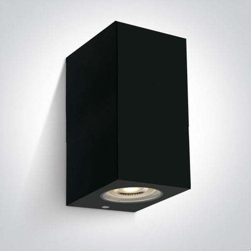 Black 2xGU10 tubular ceiling light, IP65.

 

 One Light SKU:67142K/B