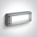 Wall & Ceiling Light Grey Rectangular Daylight LED Outdoor LED built in 3W Die Cast One Light SKU:67174/G/D - Toplightco
