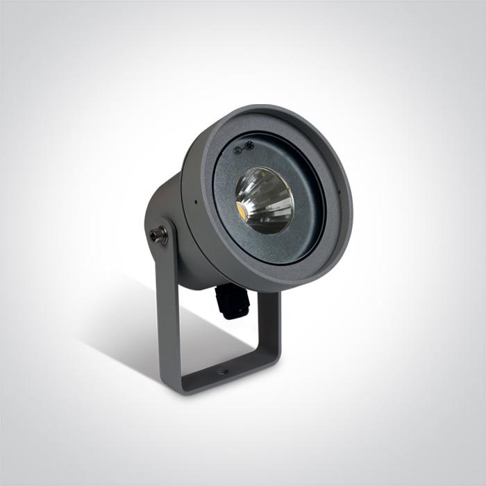 Garden Spike Light Anthracite Circular Warm white LED Outdoor LED built in 700lm 9W Die Cast One Light SKU:67196C/AN/W - Toplightco