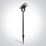 Garden Spike Light Anthracite Circular Outdoor Replaceable lamp 35W Aluminium One Light SKU:67198AG/AN - Toplightco