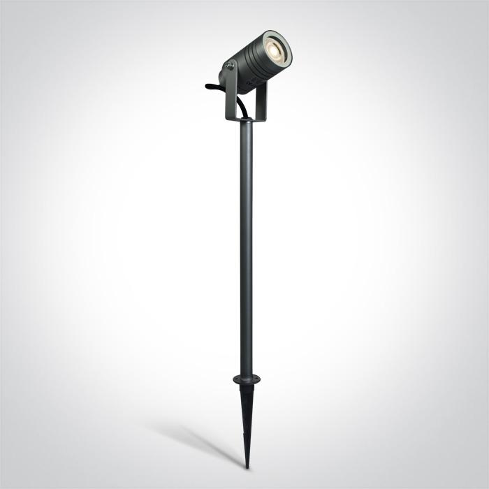 Garden Spike Light Anthracite Circular Outdoor Replaceable lamp 35W Aluminium One Light SKU:67198AG/AN - Toplightco