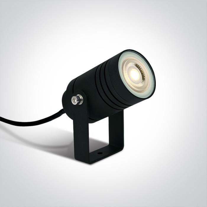 Garden Spike Light Black Circular Outdoor Replaceable lamp 35W Aluminium One Light SKU:67198G/B - Toplightco
