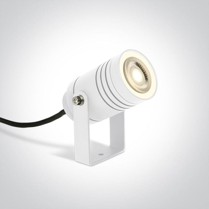 White 10W garden spotlight, MR16, GU10, IP65, supplied with spike, for garden illumination.



 

 One Light SKU:67198G/W