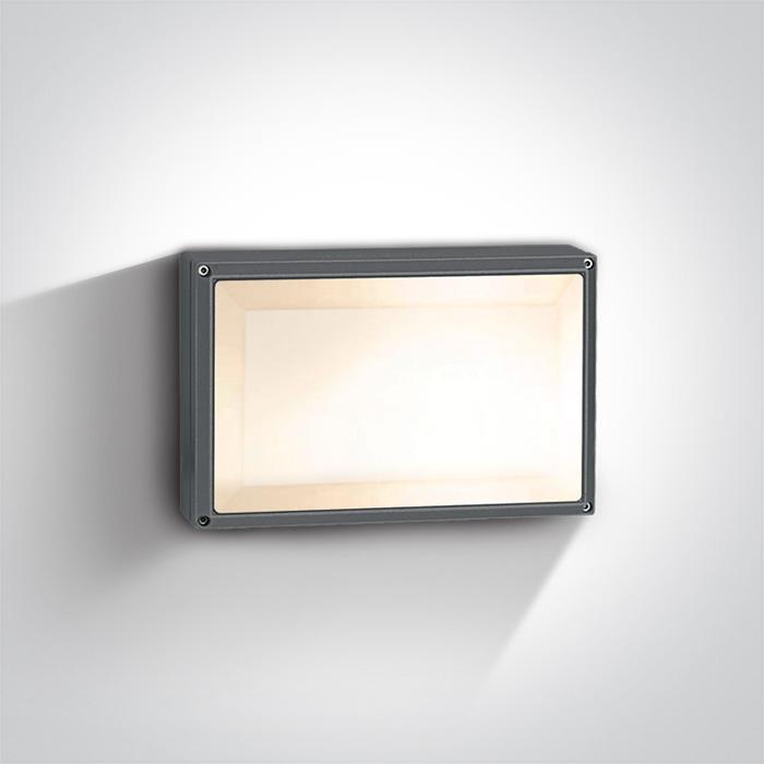 Wall & Ceiling Light Anthracite Rectangular Outdoor Replaceable lamp 2X20W Die Cast One Light SKU:67208B/AN - Toplightco