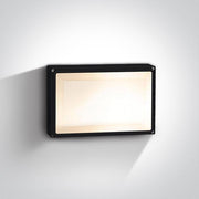 Wall & Ceiling Light Black Rectangular Outdoor Replaceable lamp 2X20W Die Cast One Light SKU:67208B/B - Toplightco