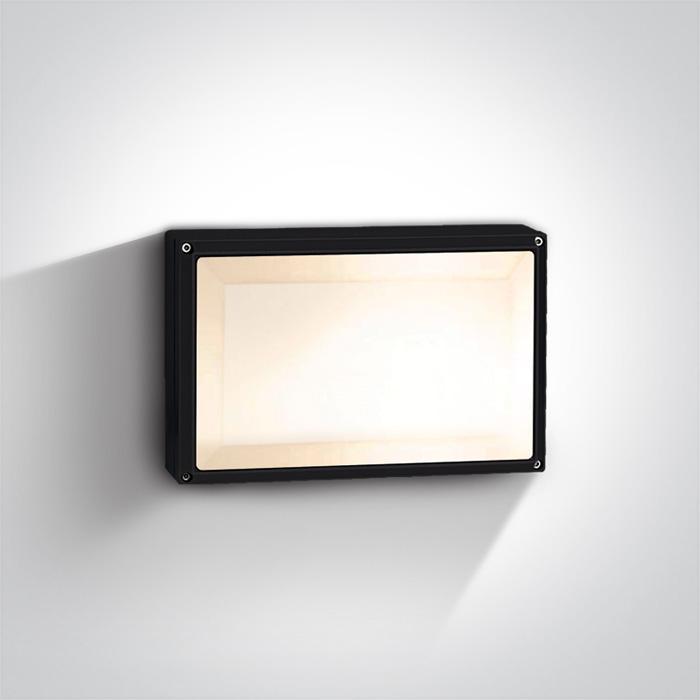 Wall & Ceiling Light Black Rectangular Outdoor Replaceable lamp 2X20W Die Cast One Light SKU:67208B/B - Toplightco