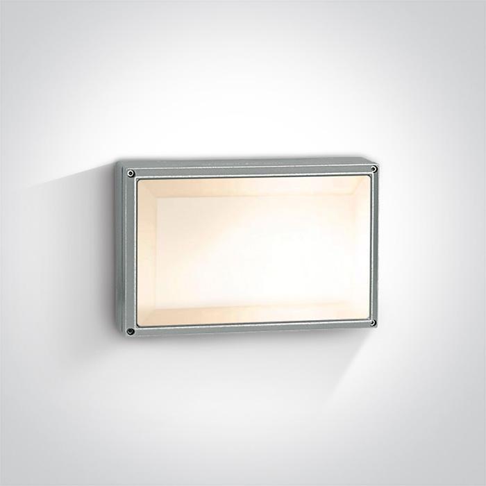 Wall & Ceiling Light Grey Rectangular Outdoor Replaceable lamp 2X20W Die Cast One Light SKU:67208B/G - Toplightco