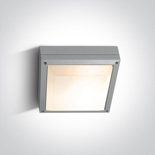 Wall & Ceiling Light Grey Rectangular Outdoor Replaceable lamp 2X20W Die Cast One Light SKU:67210/G - Toplightco