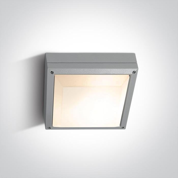 Wall & Ceiling Light Grey Rectangular Outdoor Replaceable lamp 2X20W Die Cast One Light SKU:67210/G - Toplightco