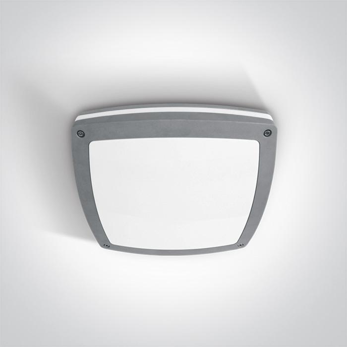 Wall & Ceiling Light Grey Rectangular Outdoor Replaceable lamp 2X20W Die Cast One Light SKU:67216/G - Toplightco