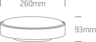 Ceiling Light Grey Circular Outdoor Replaceable lamp 12W ABS One Light SKU:67280E/G - Toplightco