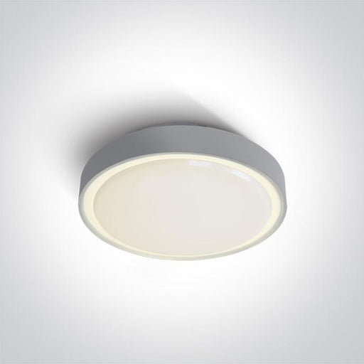 Ceiling Light Grey Circular Outdoor Replaceable lamp 12W ABS One Light SKU:67280E/G - Toplightco