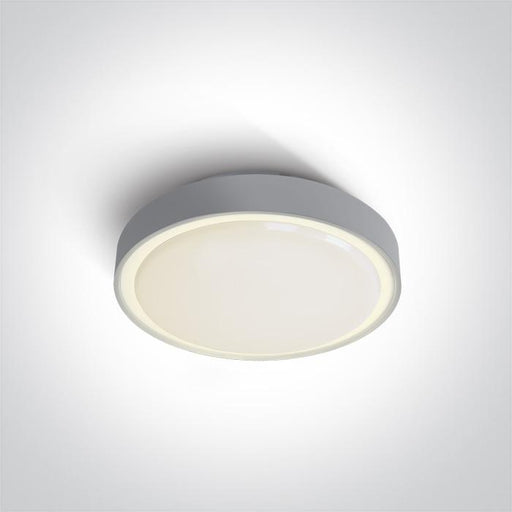 Ceiling Light Grey Circular Warm White LED Outdoor LED built in 960lm 16W Plastic One Light SKU:67280N/G/W - Toplightco