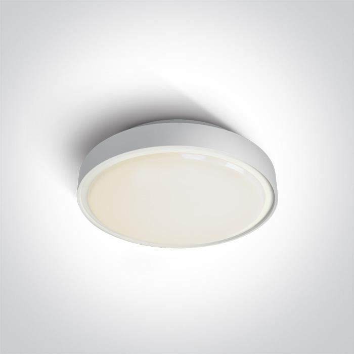 Ceiling Light White Circular Cool White LED Outdoor LED built in 960lm 16W Plastic One Light SKU:67280N/W/C - Toplightco