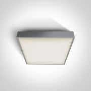 Ceiling Light Grey Rectangular Warm White LED Outdoor LED built in 1440lm 24W Plastic One Light SKU:67282AN/G/W - Toplightco
