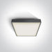 Ceiling Light Anthracite Rectangular Outdoor Replaceable lamp 12W ABS One Light SKU:67282E/AN - Toplightco