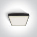 Ceiling Light Black Rectangular Outdoor Replaceable lamp 12W ABS One Light SKU:67282E/B - Toplightco