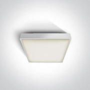 Ceiling Light White Rectangular Warm White LED Outdoor LED built in 960lm 16W Plastic One Light SKU:67282N/W/W - Toplightco