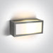 Wall & Ceiling Light Grey Rectangular Outdoor Replaceable lamp 20W Die Cast One Light SKU:67328/G - Toplightco