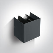 Wall & Ceiling Light Anthracite Rectangular Warm White LED Outdoor LED built in 2x210lm 2x3W Die Cast One Light SKU:67340A/AN/W - Toplightco