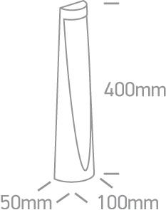 Path Light Anthracite Rectangular Warm White LED Outdoor LED built in 262lm 7W Die Cast One Light SKU:67358/AN/W - Toplightco