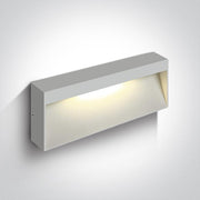 Wall & Ceiling Light White Rectangular Warm White LED Outdoor LED built in 400lm 6W Die Cast One Light SKU:67359B/W/W - Toplightco