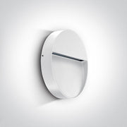 Wall & Ceiling Light White Circular Warm White LED Outdoor LED built in 350lm 9W Die Cast One Light SKU:67360/W/W - Toplightco