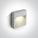 Wall & Ceiling Light White Rectangular Warm White LED Outdoor LED built in 350lm 9W Die Cast One Light SKU:67360A/W/W - Toplightco