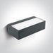 Wall & Ceiling Light Anthracite Rectangular Warm White LED Outdoor LED built in 2x315lm 2x4,5W Die Cast One Light SKU:67362C/AN/W - Toplightco