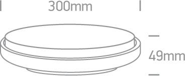 Ceiling Light Anthracite Circular Warm White LED Outdoor LED built in 2500lm 30W Die Cast One Light SKU:67363/AN/W - Toplightco