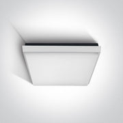 Ceiling Light White Rectangular Warm White LED Outdoor LED built in 2500lm 30W Die Cast One Light SKU:67363A/W/W - Toplightco