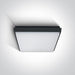 Ceiling Light Anthracite Rectangular Warm White LED Outdoor LED built in 2500lm 30W Die Cast One Light SKU:67363A/AN/W - Toplightco