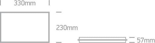 Wall & Ceiling Light Grey Rectangular Warm White LED Outdoor LED built in 8W Die Cast One Light SKU:67364/G/W - Toplightco