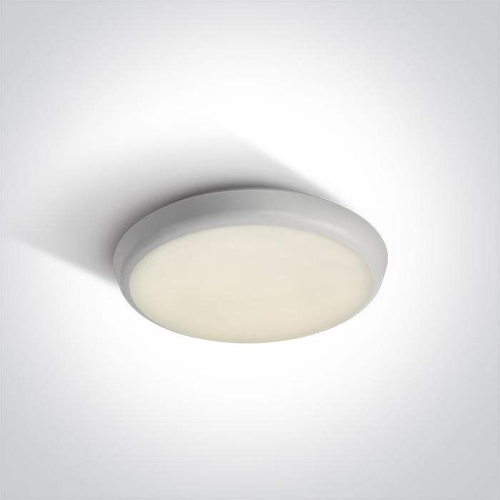 Emergency Light White Circular Cool White LED Outdoor LED built in 960lm 12W PC One Light SKU:67366E/W/C - Toplightco