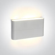 Wall & Ceiling Light White Rectangular Warm White LED Outdoor LED built in 2x420lm 2x6W Die Cast One Light SKU:67376A/W/W - Toplightco