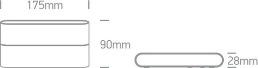 Wall & Ceiling Light White Rectangular Warm White LED Outdoor LED built in 2x420lm 2x6W Die Cast One Light SKU:67376A/W/W - Toplightco