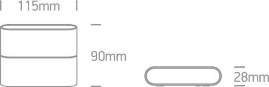 Wall & Ceiling Light White Rectangular Warm White LED Outdoor LED built in 2x210lm 2x3W Die Cast One Light SKU:67376/W/W - Toplightco