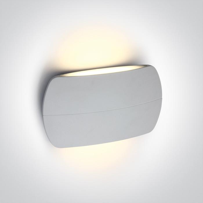 Wall & Ceiling Light White Rectangular Warm White LED Outdoor LED built in 2x420lm 2x6W Die Cast One Light SKU:67378A/W/W - Toplightco