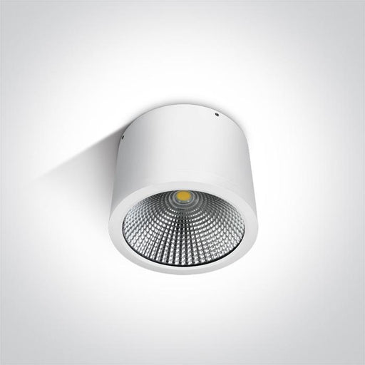 Wall & Ceiling Light White Circular Warm White LED Outdoor LED built in 1800lm 25W Aluminium One Light SKU:67380A/W/W - Toplightco