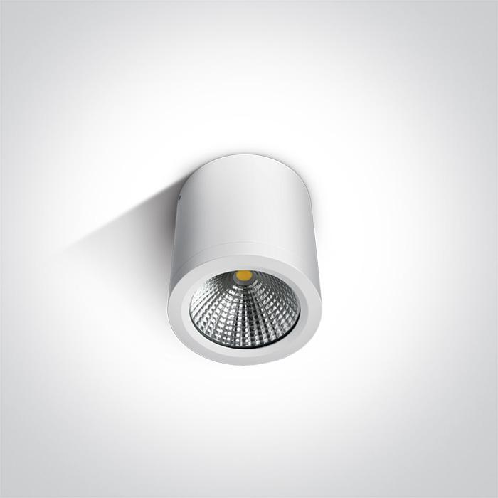 Wall & Ceiling Light White Circular Warm White LED Outdoor LED built in 700lm 10W Aluminium One Light SKU:67380/W/W - Toplightco