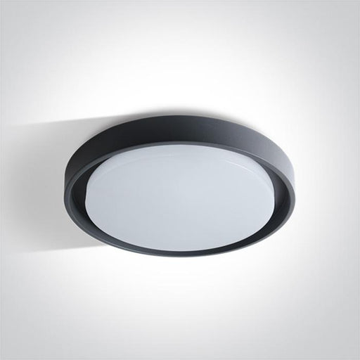 Ceiling Light Anthracite Circular Warm White LED Outdoor LED built in 2500lm 30W Die Cast One Light SKU:67384/AN/W - Toplightco