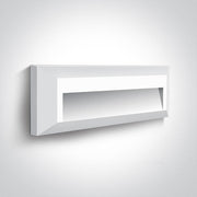 Wall & Ceiling Light White Rectangular Warm White LED Outdoor LED built in 75lm 2W ABS One Light SKU:67388C/W/W - Toplightco