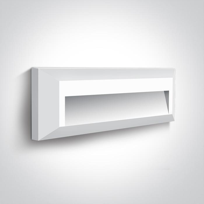 Wall & Ceiling Light White Rectangular Warm White LED Outdoor LED built in 75lm 2W ABS One Light SKU:67388C/W/W - Toplightco