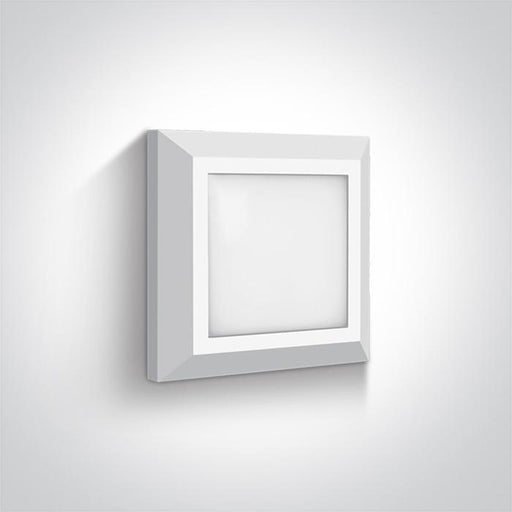 Wall & Ceiling Light White Rectangular Warm White LED Outdoor LED built in 250lm 3,5W ABS One Light SKU:67394A/W/W - Toplightco