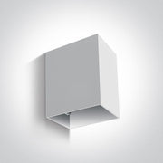 Wall & Ceiling Light White Rectangular Warm White LED Outdoor LED built in 200lm 3W Die Cast One Light SKU:67398/W/W - Toplightco