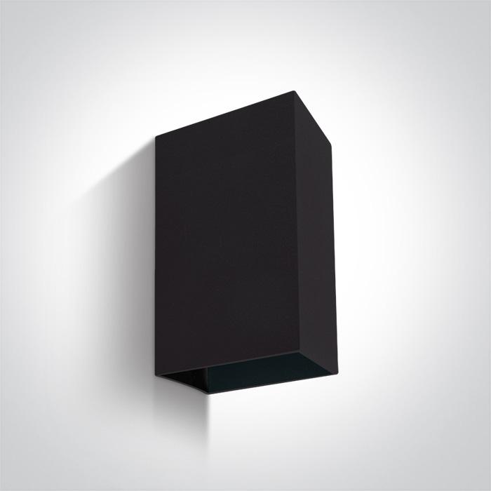 Wall & Ceiling Light Black Rectangular Warm White LED Outdoor LED built in 2x200lm 2x3W Die Cast One Light SKU:67398A/B/W - Toplightco